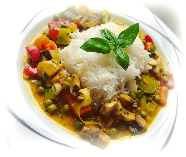 Einfaches veganes Curry